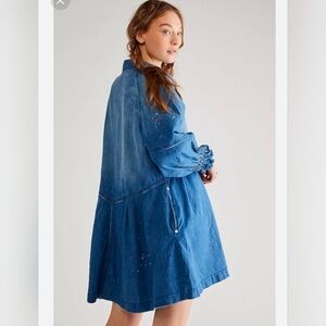 Free People Hanna Paint Splatter Dress